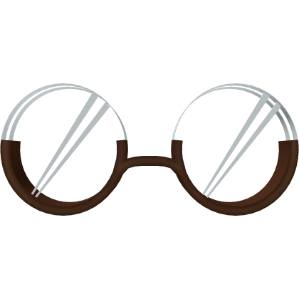 Brown Half Framed Glasses