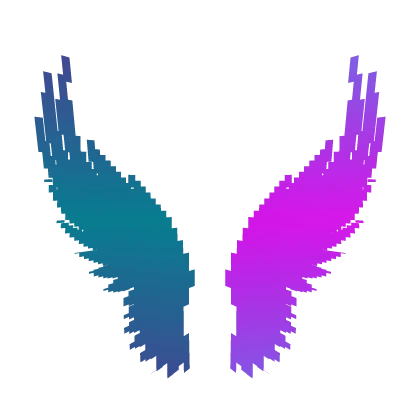 Color Changing Wings - Pink to Blue