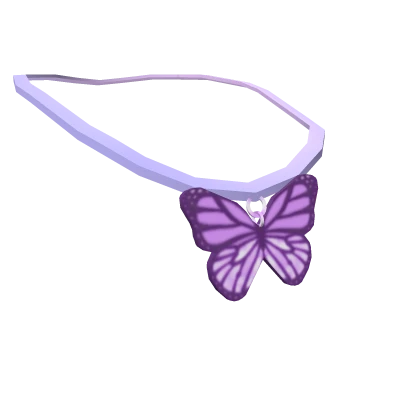 Purple Butterfly Necklace