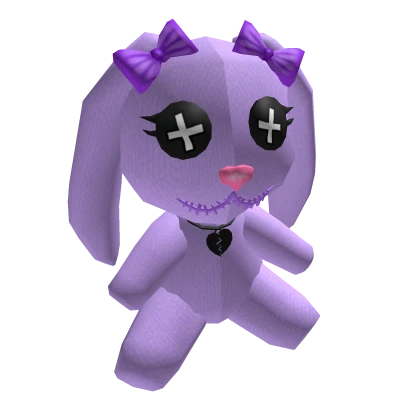 Lavender Gothic Voodoo Bunny Plushie