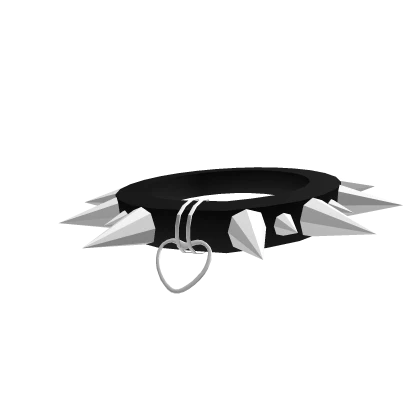 Spiked Heart Collar - Black (3.0)