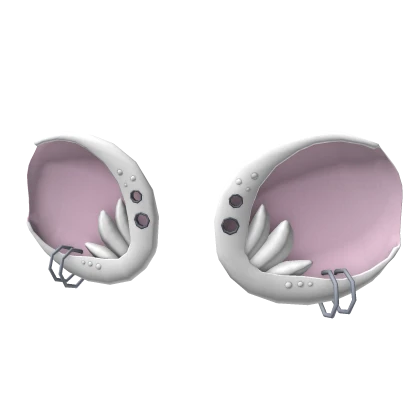 Goth Mouse Ears (White & Pink)