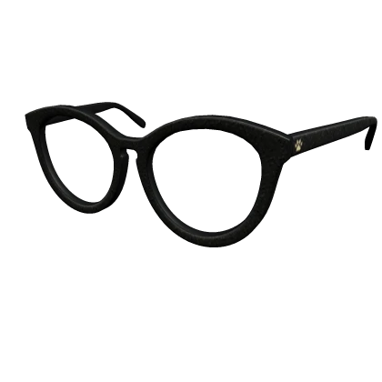 Miau Glitter Glasses Black