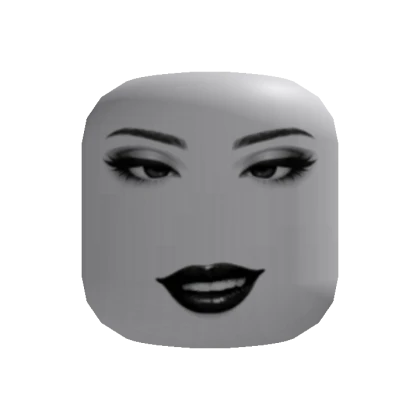 Sleek Barbie Goth Woman smirk face