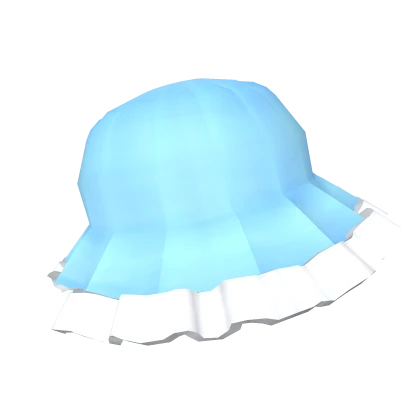 Blue Ruffle Hat 