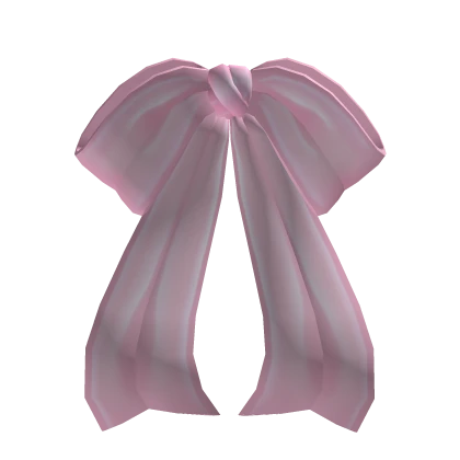 Elegant Low Hair Bow Light Pink