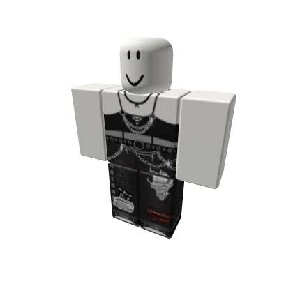 ⛓🖤tied chained top + chained jeans