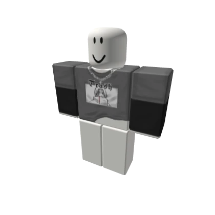 grey gothic shirt tucked ent