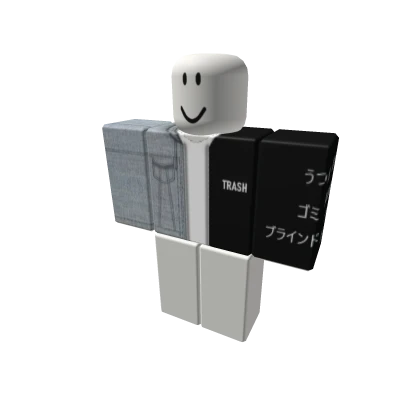 Cool trash emo shirt /w white hoodie ent