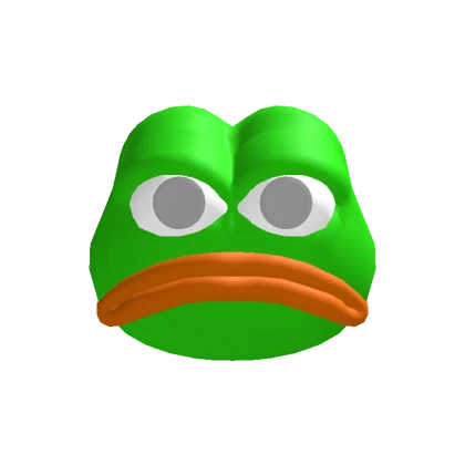 Sad Frog Meme Head With Recolorable Eyes