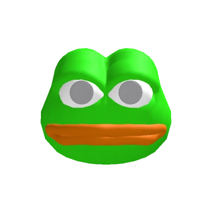 Seriously Frog Meme Head With Recolorable Eyes