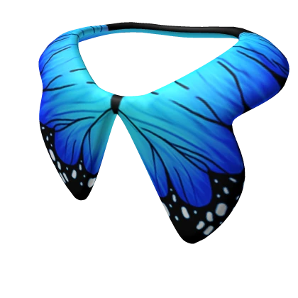 Blue Butterfly Collar