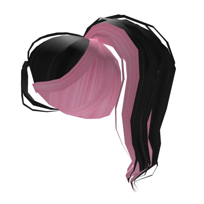 Black and Pink Underdye Pony