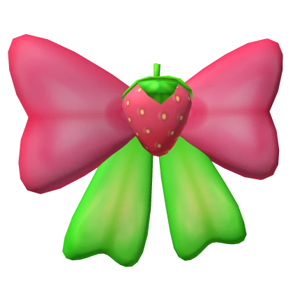 Strawberry Hair Bow