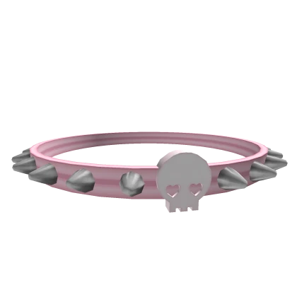 studded pink choker 1.0