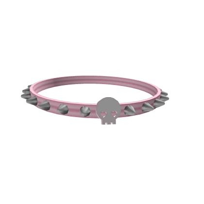 studded pink choker 3.0