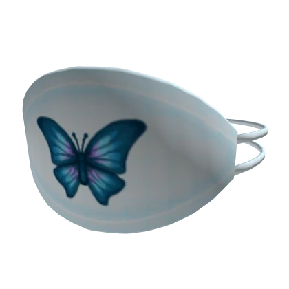 Butterfly Mask - white