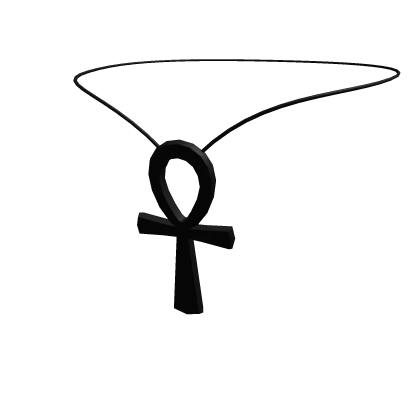 Black Ankh Necklace