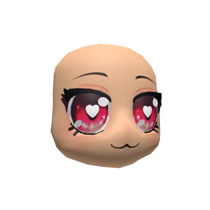 Lovestruck Anime Head (Pink Eyes)