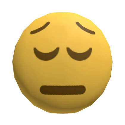 Pensive Feeling Emoji Mask