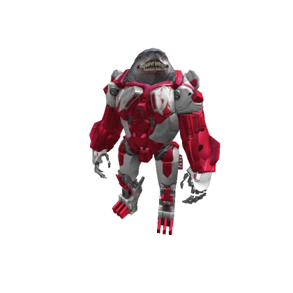 Shark Mech - White/Red - (Rthro)