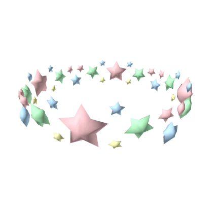 Pastel Rainbow Star Circlet