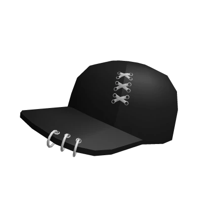 Pierced Cap Black