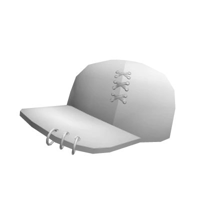 Pierced Cap White