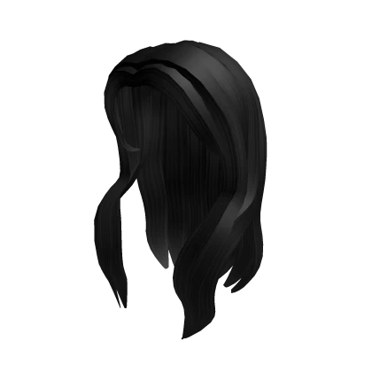 Smooth Curtain Hair in Black