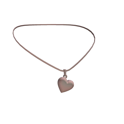 Miau Heart Necklace Pink