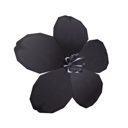 Black Hair Flower