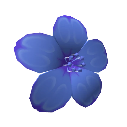 Blue Hair Flower