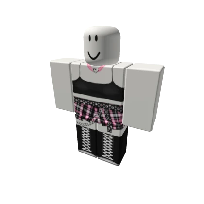 pink scene y2k grunge set