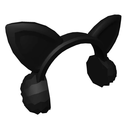 Black Earmuffs with Ears