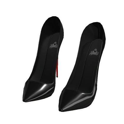 ☆ Black Miss Z Pointy Heels (Syaa heel'd)