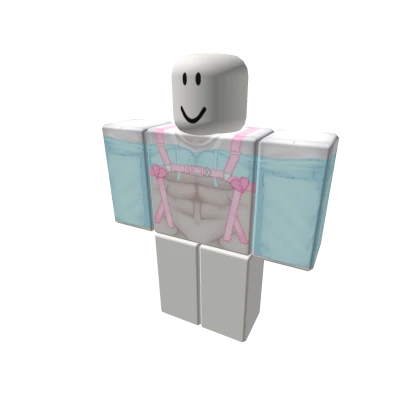 🎀🌈Kawaii shirt sky blue - abs for UWU boys