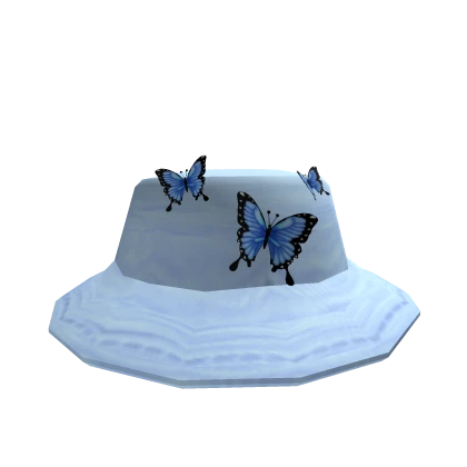 Blue 3D Butterfly Hat