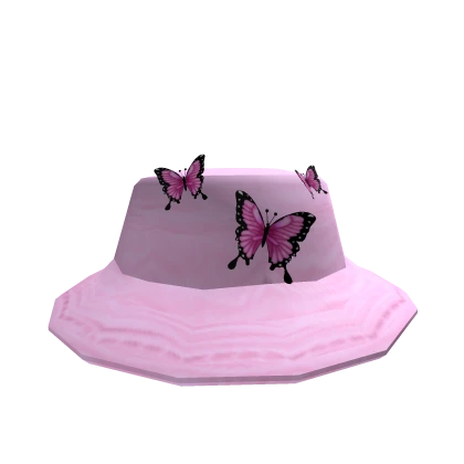 Pink 3D Butterfly Hat