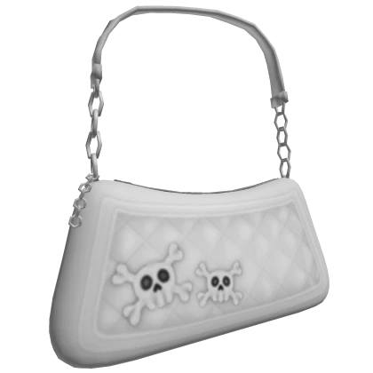 Y2K Grunge White Shoulder Bag