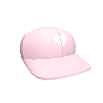 Light Pink Broken Heart Cap (White Underside)