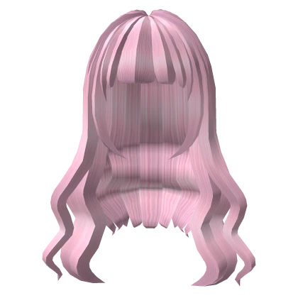 Pink Wavy Anime Hair with Bangs