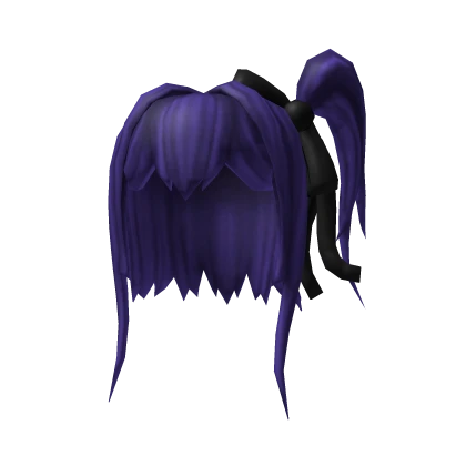 Purple Side Ponytail Hair