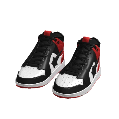 Black & Red Streetwear Shoes