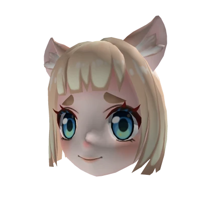 Blonde Neko Anime Mask