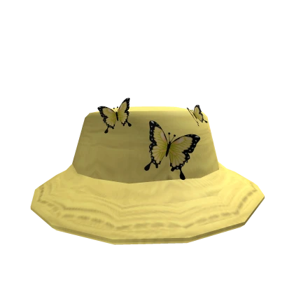 Yellow 3D Butterfly Hat