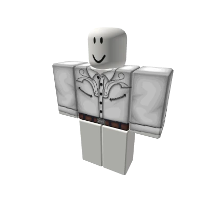 Fancy White Cowboy Shirt