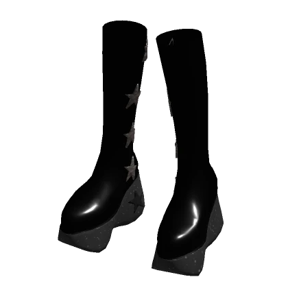 Black Designer Boots