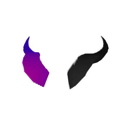 Color Changing Horns - Purple to Black