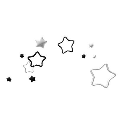 Stars Balloon-Black