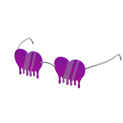 Heart Drip Glasses (Purple)